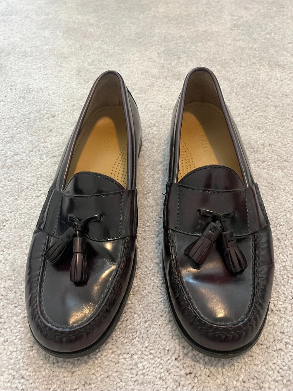 Cole Haan Men's Tassel Penny Loafers in Dark Brown